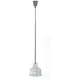 Bartscher Warmhoudlamp | Zilver/Mat | 1 Infraroodlamp Incandescent | 230x230x250(h)mm - zilver Staal 114278