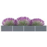 VidaXL-Plantenbak-verhoogd-320x40x45-cm-gegalvaniseerd-staal-grijs