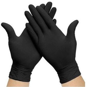 MONOUSO - Nitril handschoenenen zwart maat S AQL 1.5 (1000 stuks) - S zwart 18435771411363