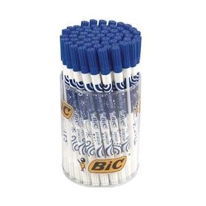 Bic inktuitwisser Ink Eater, plastic pot met 60 stuks - blauw Papier 3086126784311