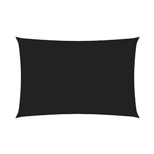 vidaXL Zonnescherm rechthoekig 4x6 m oxford stof zwart - zwart 135767
