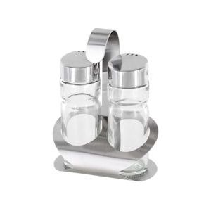 Westmark  Peper-zoutstel 8,6 x 5,5 x 11,4 cm - RVS - Glas