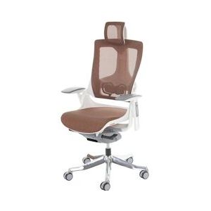 Mendler Bureaustoel MERRYFAIR Wau 2, bureaustoel draaistoel, bekleding/mesh, ergonomisch ~ mandarijn - oranje Weefsel 44381