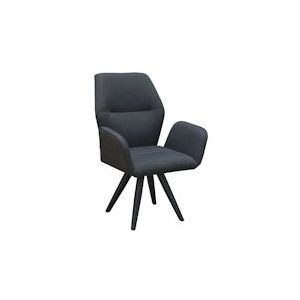 Tarrington House Pamua draaibare fauteuil, aluminium / polyester, 67 x 75 x 96 cm, donkergrijs - grijs Aluminium 4337255712935