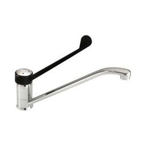 SARO - CHIARA - Mengkraan - Zwart - Eengats - Draaibare Hendel - Verchroomd - Voor Hoge Druk