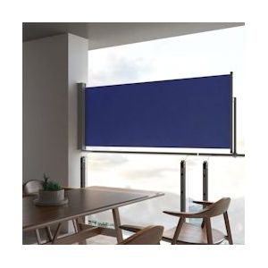 VidaXL Uittrekbaar Tuinscherm 100x300 cm - Blauw