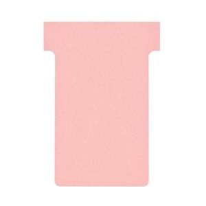 Nobo T-planbordkaarten index 2, ft 85 x 60 mm, roze - 2002008