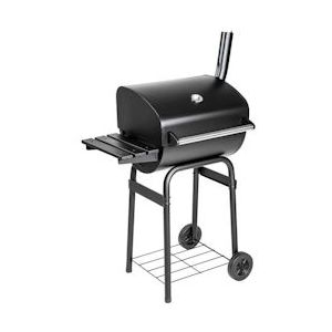 tectake BBQ Barbecue Smoker met deksel - zwart - 401172 - zwart Metaal 401172