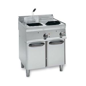 KBS Gastrotechnik Elektrische friteuse 2 bakken 2x 14 liter stand-alone apparaat - 10314002