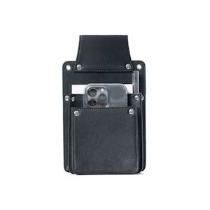 Holster - voor horeca portemonnee - digitaal order apparaat - leer - Zwart - zwart LD-O702 zwart