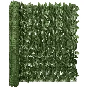 Mazovia Balkonscherm – 100x300 Cm, PVC, Bamboe-look, Wind- En Weersbestendig, Privacy En Schaduw, Grijs