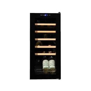 Vinata Premium Wijnkoelkast Vrijstaand Lavina - Zwart - 18 flessen - 77 x 34.5 x 45 cm - Glazen deur