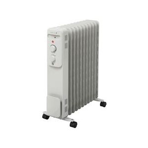 Tarrington House Oliegevulde radiator OR2300, 28 x 50,5 x 64 cm, 2300 W, instelbare thermostaat, wit - wit Multi-materiaal 277477