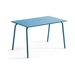 Oviala Business Pacific blauw stalen terrastafel - blauw Staal 105659