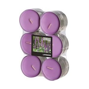 PAPSTAR, Geurtheelichten maxi "Flavour by GALA" Ø 58 mm · 24 mm violet - Lavendel - paars 96921