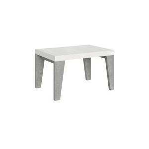 Itamoby Uitschuifbare tafel 90x130/390 cm Naxy Mix wit essenblad cement poten - 8050598046258