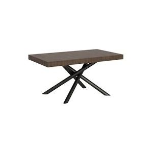 Itamoby Uitschuifbare tafel 90x160/420 cm Famas Antraciet Notenstructuur - VE160TAFAM420-NC-AN