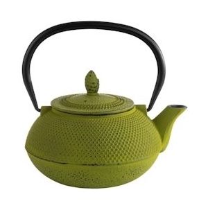 APS Theepot/theepot/gietijzeren theepot -ASIA- 17 x 14 cm, H: 17 cm - groen Gietijzer 10996