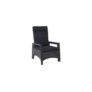 Tarrington House fauteuil Malin, PE rotan / aluminium / polyester, 70 x 83 x 109 cm, grijs - grijs Kunststof 4337255728783