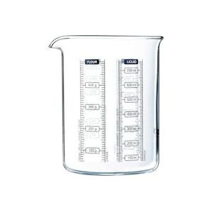 Pyrex Glazen Maatbeker, 12 X 11 X 14 Cm, Kitchen Lab - transparant Glas 944253