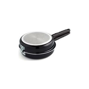 Quid Gastro Fun dubbele pan voor omelet, 20 cm, aluminium, zwart