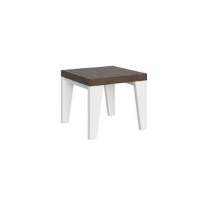 Itamoby Uitschuifbare tafel 90x90/246 cm Naxy Mix Walnoot blad, witte essen poten - 8050598046029