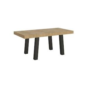 Itamoby Uitschuifbare tafel 90x180/440 cm Brug met antraciet naturel eiken structuur - VE180TABRG440-QN-AN