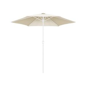 Oviala Business Canvas voor rechte parasol 3m ecru - wit Polyester 105869