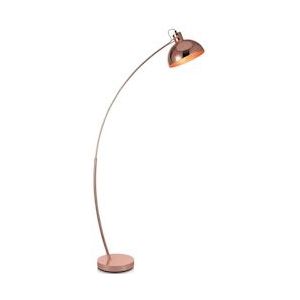 Teamson Home Arco Booglamp Vloerlamp - Roos Goud Afwerking - Minimalistisch & Modern Ontwerp - Metaal 0816780024057