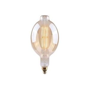 7H SEVENON Lamp LED Gigantische E27 8W Equi.40W 500lm Dimbaar 2100K Goud 15000H 7hSevenOn Vintage - goud Kristalglas 57402