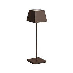 Draagbare en oplaadbare LED Siesta Corten tafellamp IP54 - 8015421568109