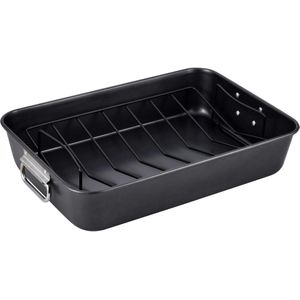 San Ignacio - Moods koolstofstalen braadslede 40x28x8cm - zwart Staal Q4561