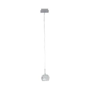 Mendler Plafondlamp HW173, hanglamp Hanglamp Plafondlamp, 1-lichts - zilver 35010+0