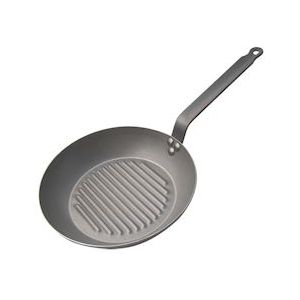 De Buyer Carbone Plus Ronde Grillpan - Ø 26cm - Plaatstaal