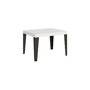 Itamoby Uitschuifbare tafel 70x110/194 cm Antraciet Vlamwit Asstructuur - 8050598200322