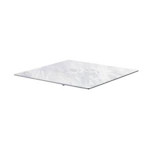 Oviala Business Gelamineerd tafelblad 70x70 cm marmer - Oviala - grijs Metaal 107230