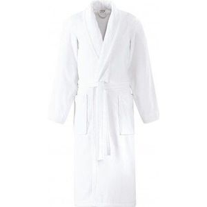 LTITEX -Badjas fluwelen met sjaalkraag, maat M - M wit 78610M