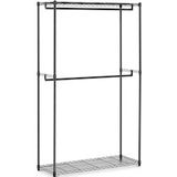 Royal Catering Metalen kledingrek - 120 x 45 x 199.5 cm - 200 kg - zwart