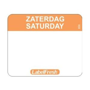 Label Fresh Codelabel klein zaterdag Easy Oranje Papier 500 stuks - oranje Papier 5425025588565