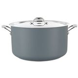 Kookpan met grepen RVS grijs | 5,8 liter | Ø24x14(h)cm - EMG-720573