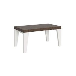 Itamoby Uitschuifbare tafel 90x160/420 cm Naxy Mix Walnoot blad, witte essen poten - 8050598046326
