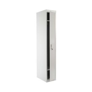 Mendler Locker Boston T163, garderobekast kledingkast kleedkamerkast, metaal 180x30x50cm volgens ASR A4.1 ~ grijs - grijs Metaal 34557