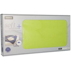 PAPSTAR, Napperons, nonwoven "soft selection plus" 80 cm x 80 cm limoengroen - groen 4002911919095