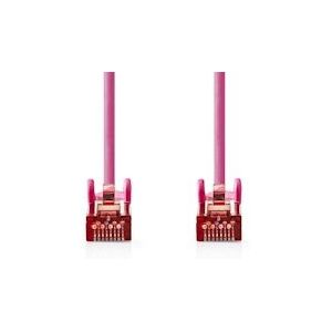 Nedis CAT6 Netwerkkabel - RJ45 Male - RJ45 Male - S/FTP - 15.0 m - Rond - LSZH - Roze - Polybag - 5412810278046