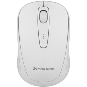 Phoenix Mouse M250 Weiss (1 Stück) (Draadloze), Muis, Wit