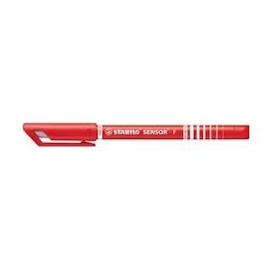 STABILO SENSOR fineliner, 0,3 mm, rood, PAK VAN 10 - 4006381301244
