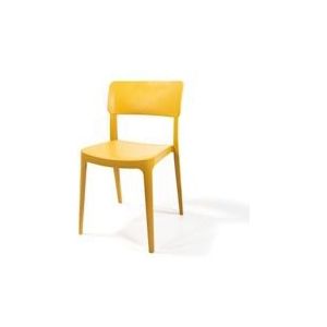 Wing Chair Mosterd, stapelstoel kunststof, 50918 - geel 8719979474874