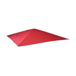 Mendler Vervangingshoes voor zweefparasol HWC-A96, parasolhoes vervangingshoes, 3x3m (Ø4,24m) polyester 2,7kg ~ rood - rood Textiel 153436