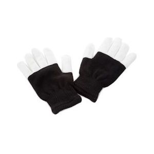 HQ Power Handschoenen met leds, zwart/wit - HQPE15001