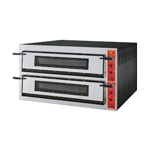 GGF Gastro Pizzaoven Pizza Flammkuchen 1370x1210x750mm 2 kamers 26,4 kW 500°C - PP0502936